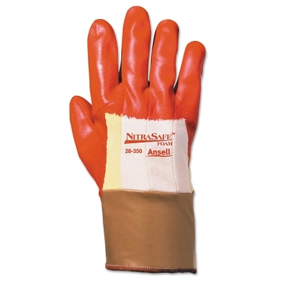 Ansell 28-350 Heavy Duty Coated Gloves, Size 9, Orange (012-28-350-9)