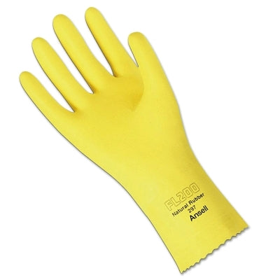 Ansell FL 200 Gloves, 8, Natural Latex, Lemon Yellow (012-297-8)