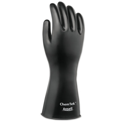 Ansell AlphaTec Butyl Gloves, Rough, Size 8, Black (012-38-514-8)