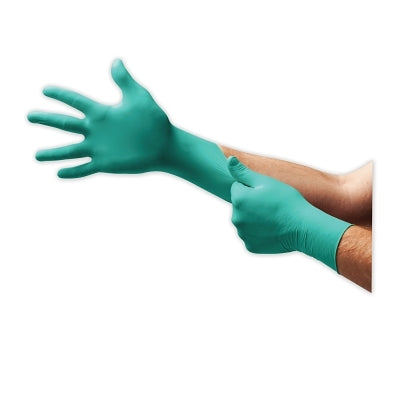 Ansell 92-500 Disposable Nitrile Gloves, Rolled Cuff, Size 8.5 to 9, Green (012-92-500-85-9)