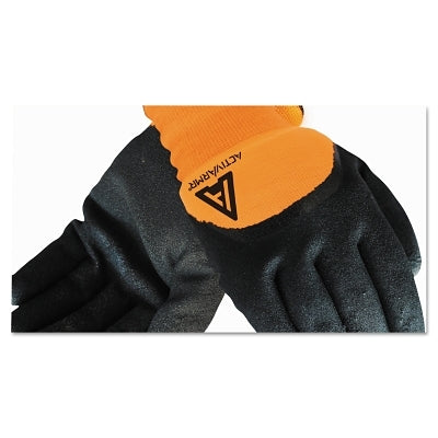 Ansell 97-011 Cold Weather Hi-Viz Gloves, Size 9, Orange/Black (012-97-011-9)