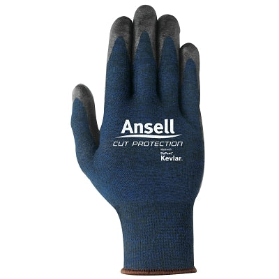 Ansell 97-505 Cut Resistant Gloves, Small, Black/Blue (012-97-505-S)