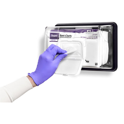 Super Sani-Cloth® Surface Disinfectant Cleaner Premoistened Germicidal Manual Pull Wipe 80 Count Soft Pack Alcohol Scent NonSterile (1186308_CS)