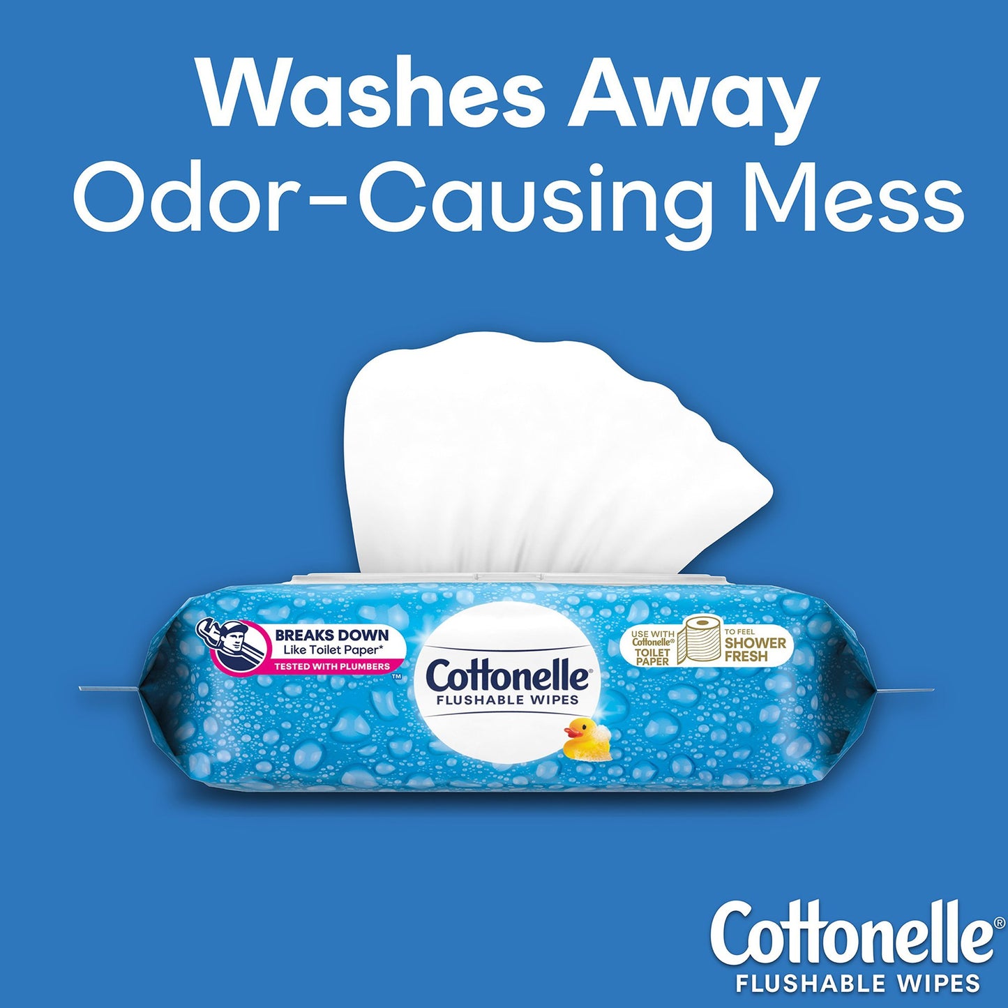Cottonelle® FreshCare® Flushable Personal Wipe Soft Pack Scented 42 Count (1234280_CS)