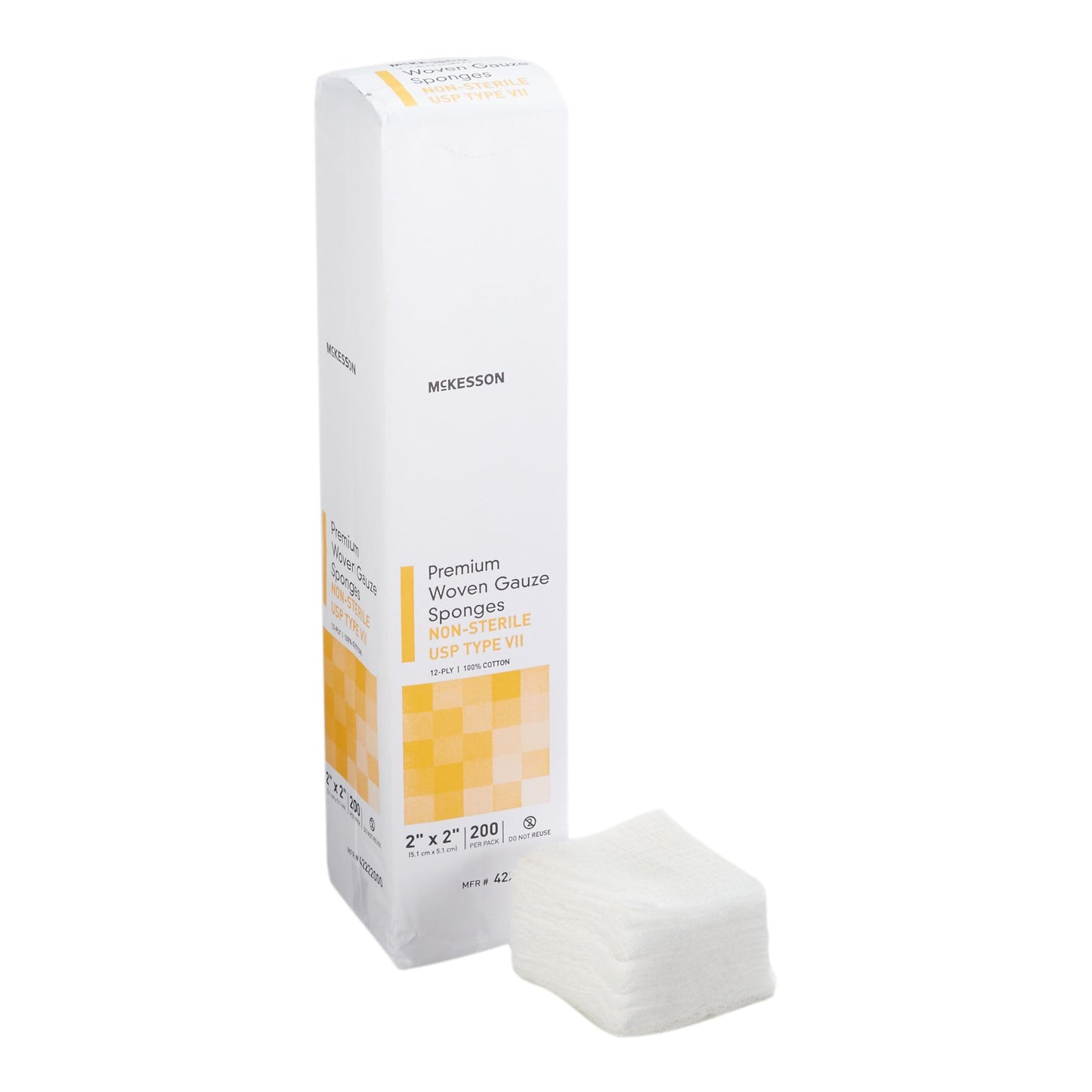McKesson Gauze Sponge 2 X 2 Inch 12-Ply NonSterile 200 per Pack (1043628_CS)