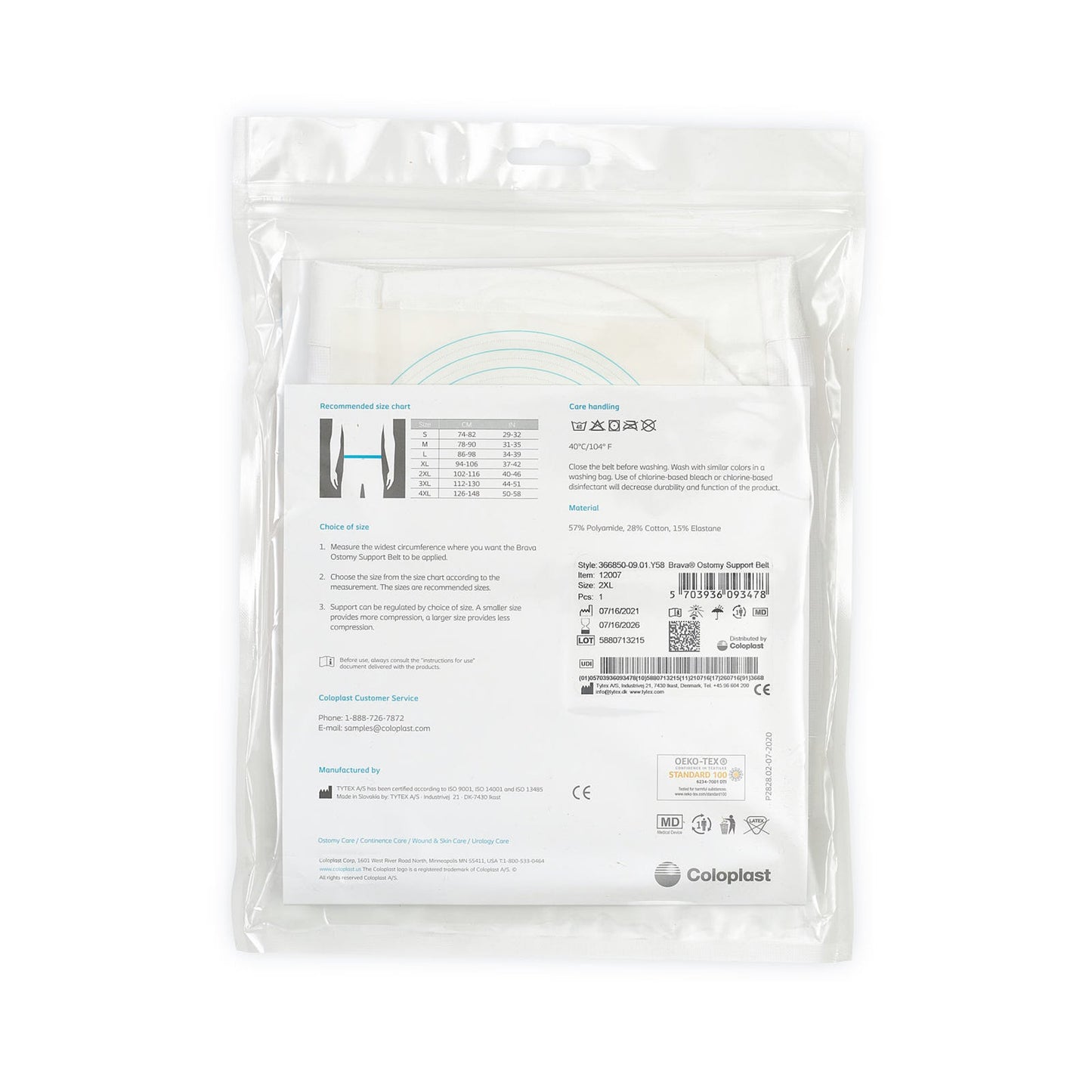 Brava® Ostomy Support Belt Brava® (1124408_BX)