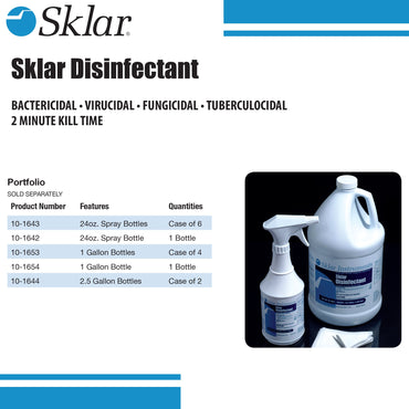 Sklar® Surface Disinfectant Cleaner Broad Spectrum Trigger Spray Liquid 24 oz. Bottle Alcohol Scent NonSterile (241094_EA)