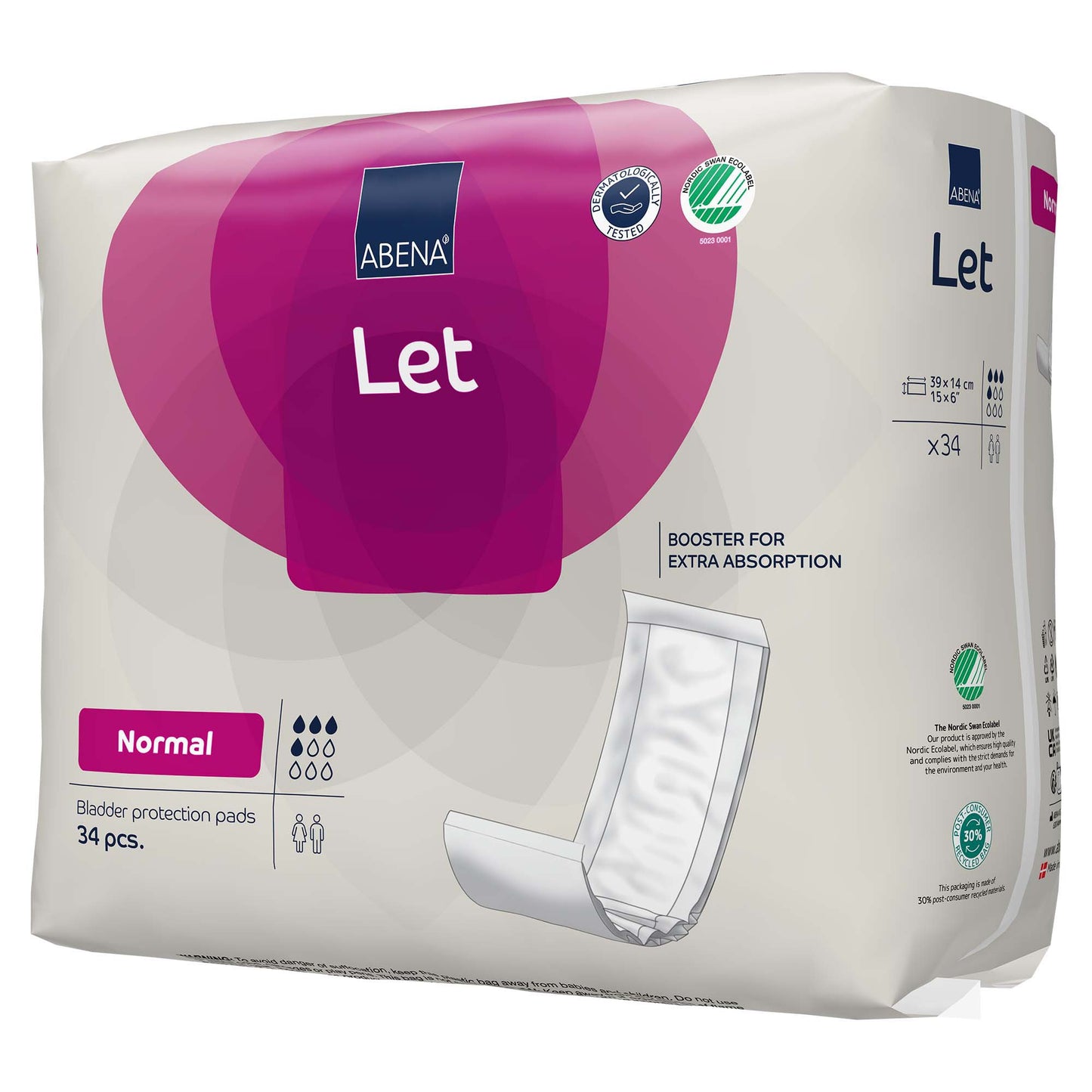 Abena® Abri-Let Normal Incontinence Liner 4.3 X 15.3 Inch Light Absorbency Fluff / Polymer Core One Size Fits Most (1218246_PK)