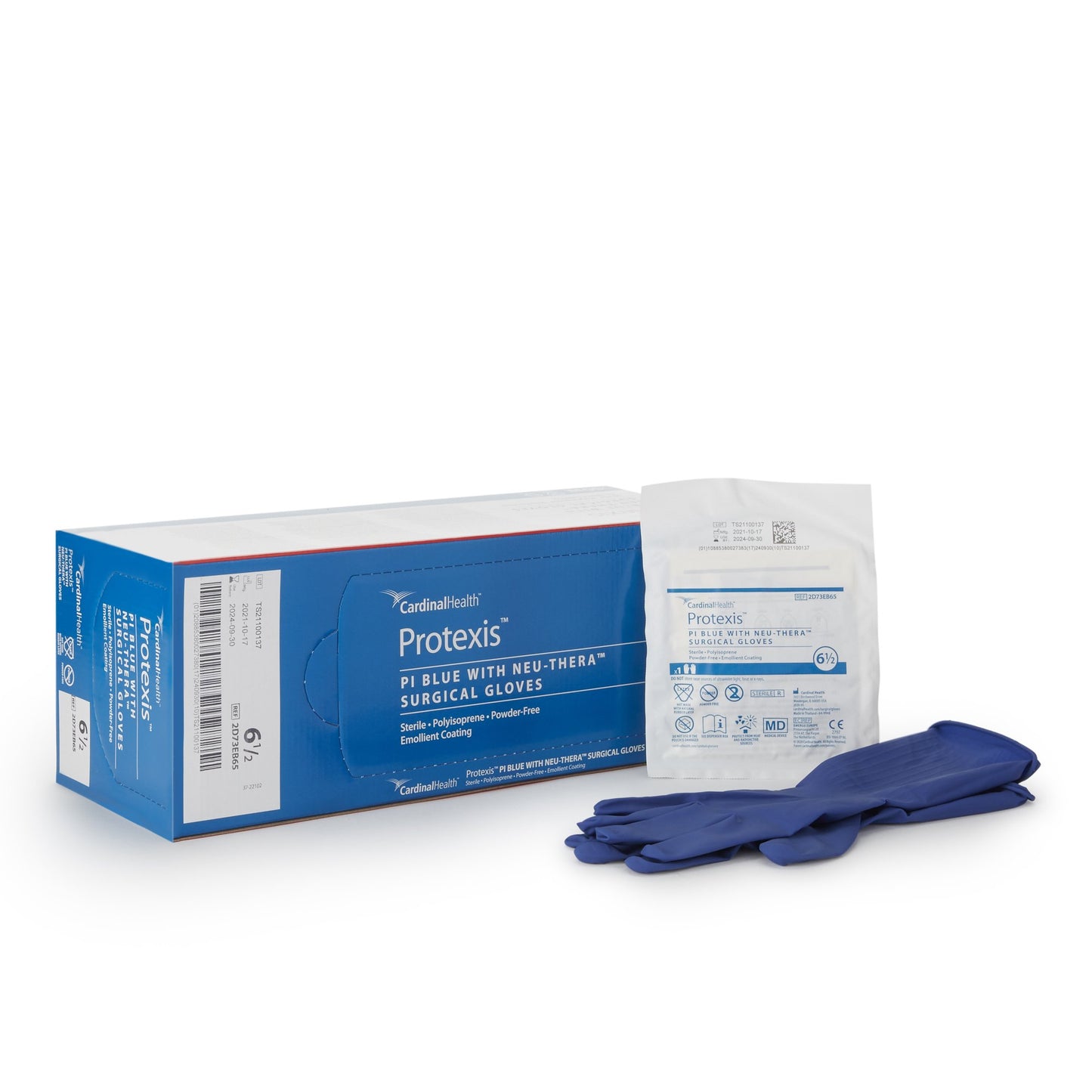 ESTEEM™ Blue with Neu-Thera® Surgical Glove Size 6.5 Sterile Polyisoprene Standard Cuff Length Smooth Blue Not Chemo Approved (717844_CS)
