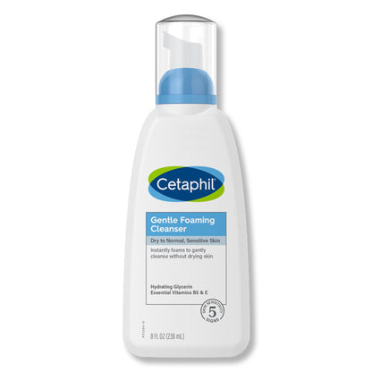 Cetaphil® Foaming Face Wash Facial Cleanser Foaming 8 oz. Pump Bottle Gentle Scent (1230040_EA)