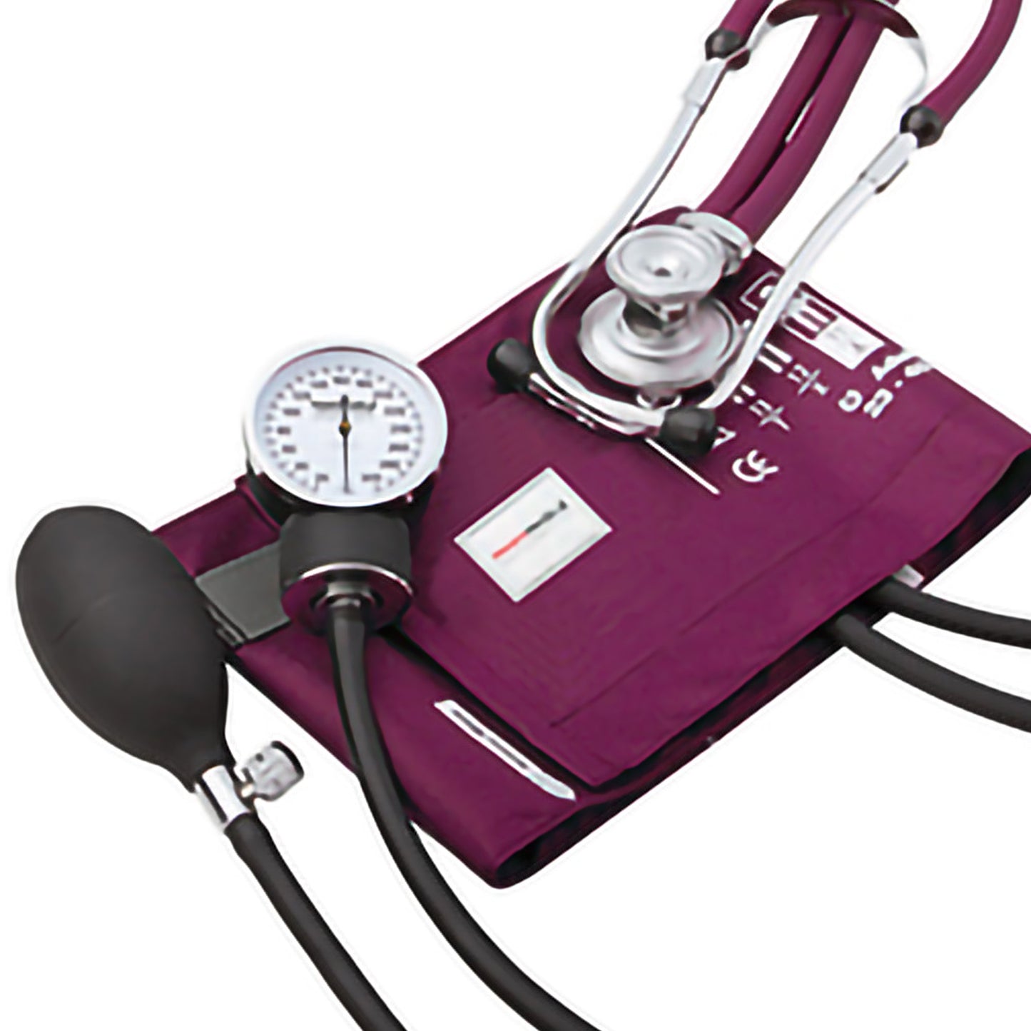 McKesson Brand Reusable Aneroid / Stethoscope Set 23 to 33 cm Adult Cuff Dual Head Sprague Stethoscope Pocket Aneroid (1067623_CS)