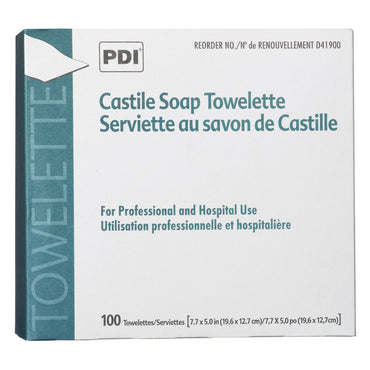 PDI® Castile Soap Towelette Individual Packet Scented 100 Count (120257_CS)