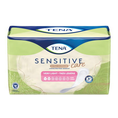 TENA Sensitive Care™ Extra Coverage Bladder Control Pad 9 Inch Length Light Absorbency Dry-Fast Core™ One Size Fits Most (1179008_CS)