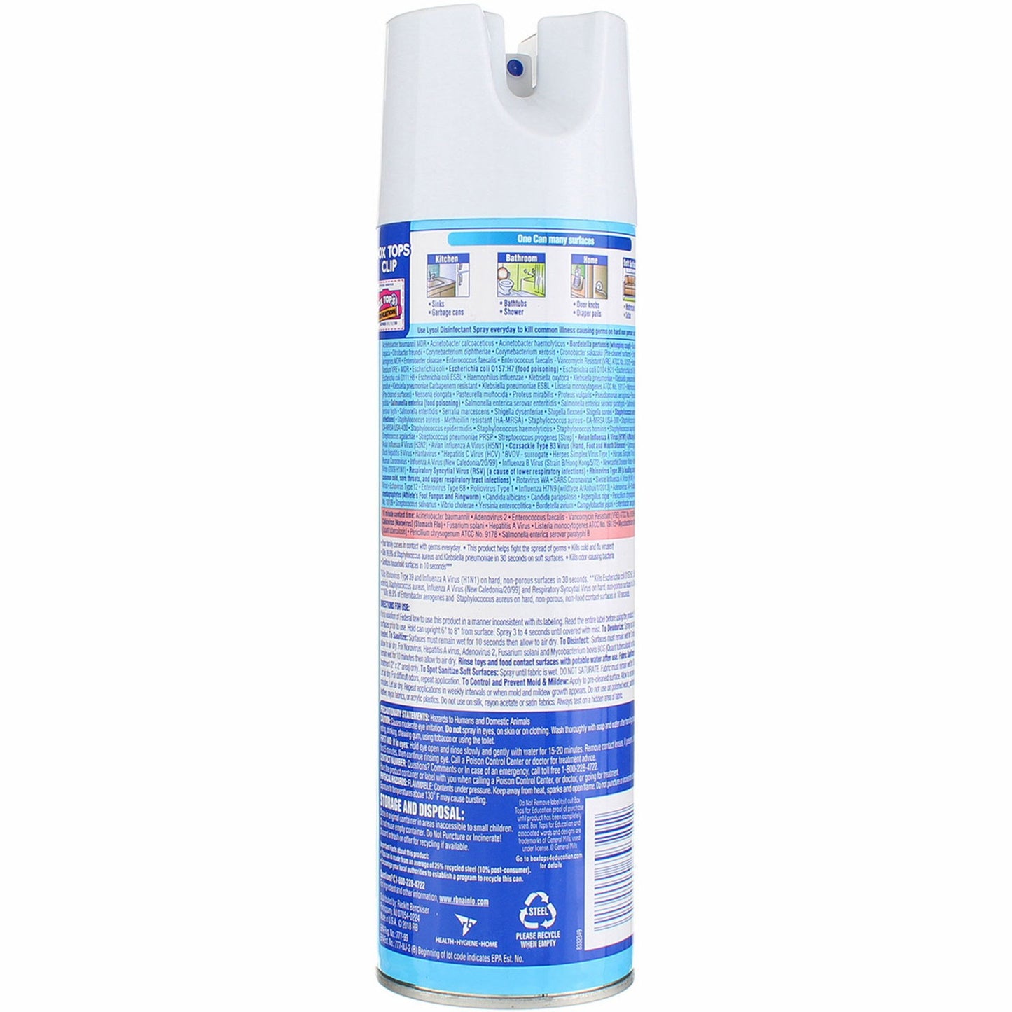 Lysol® Surface Disinfectant Alcohol Based Aerosol Spray Liquid 19 oz. Can Crisp Linen Scent NonSterile (1164238_CS)