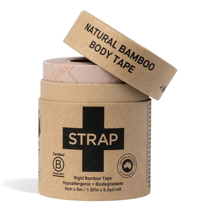 Strap Athletic Tape Natural 1.97 Inch X 5-1/2 Yard Bamboo Fiber NonSterile (1219456_TU)