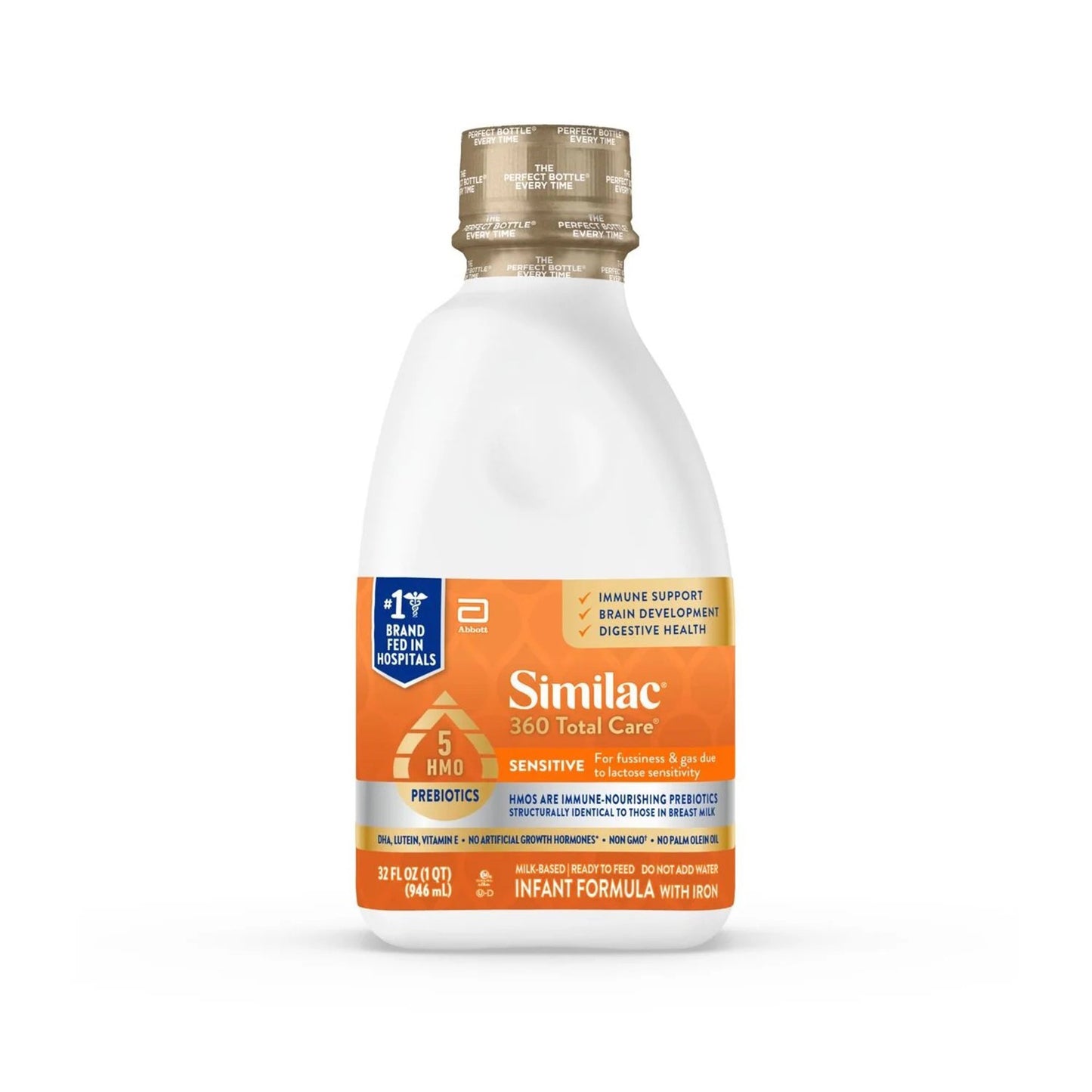Similac® 360 Total Care® Sensitive Infant Formula Unflavored 32 oz. Bottle Liquid Iron (1249095_EA)