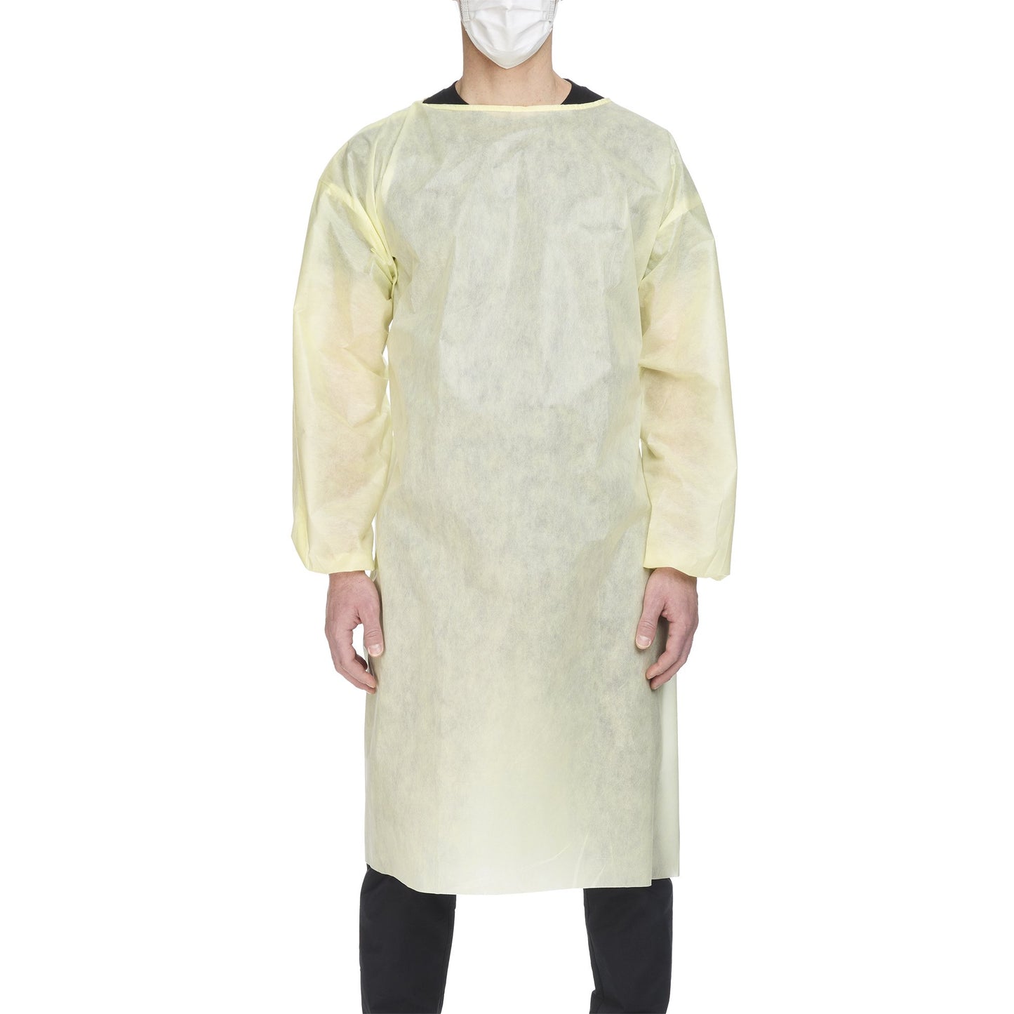 Precept® Protective Procedure Gown X-Large Yellow NonSterile AAMI Level 2 Disposable (1071088_CS)