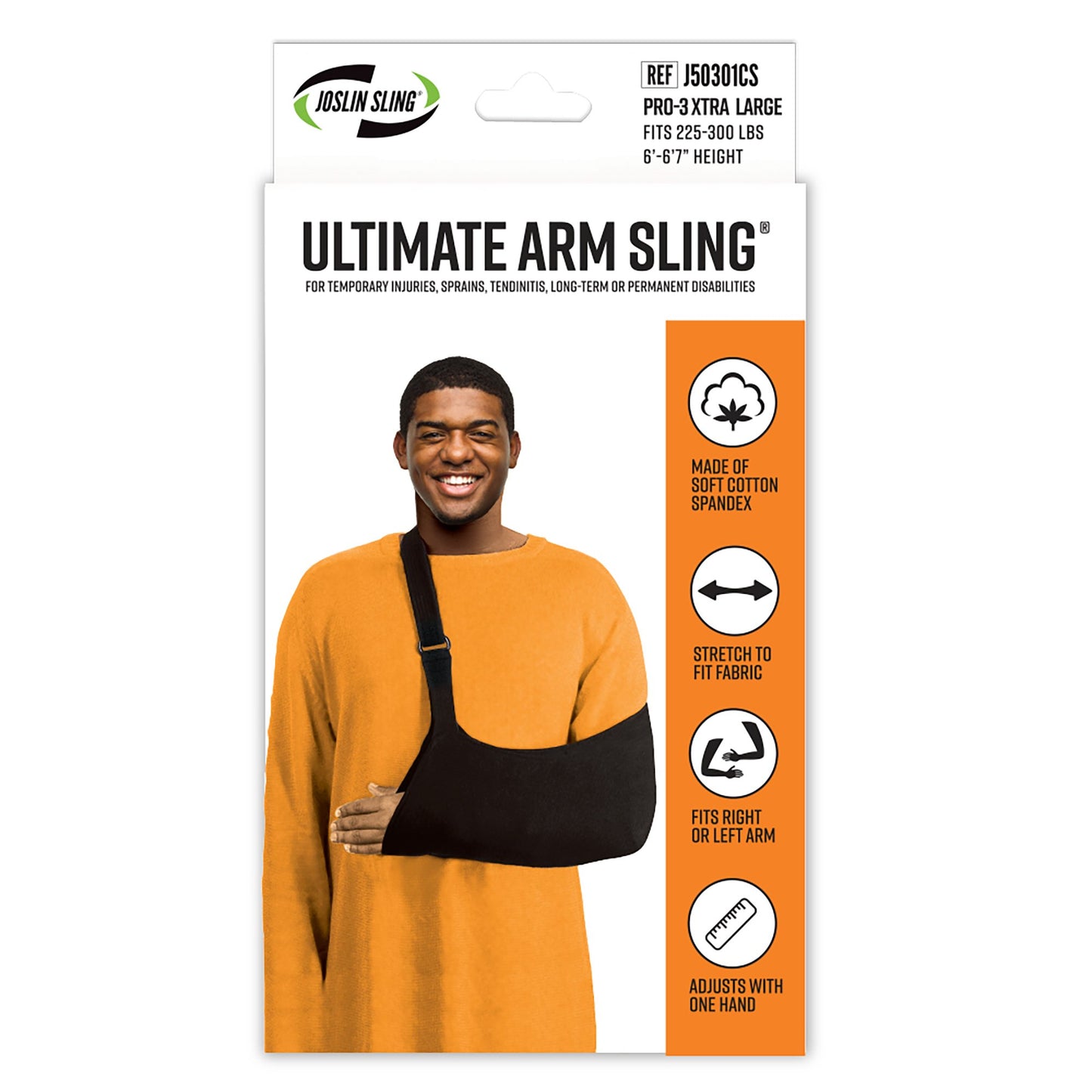 Ultimate Arm Sling® Arm Sling D-Ring / Hook and Loop Strap Closure Pro-3X-Large (645897_EA)