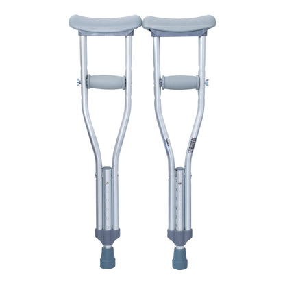 McKesson Underarm Crutches Pediatric 3 Foot 7 Inch to 4 Foot User Height Aluminum Frame 175 lbs. Weight Capacity (1093022_CS)