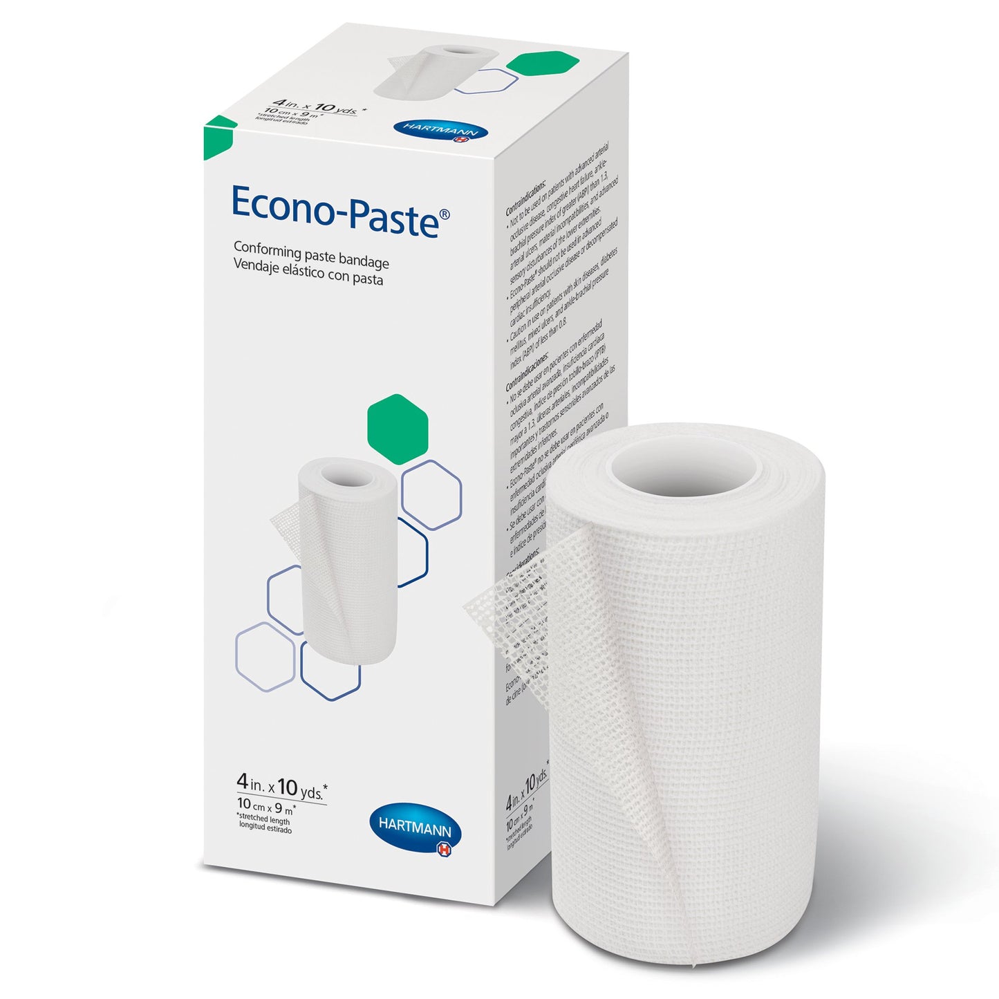 Econo-Paste® Unna Boot Zinc Oxide 4 Inch X 10 Yard (418663_EA)