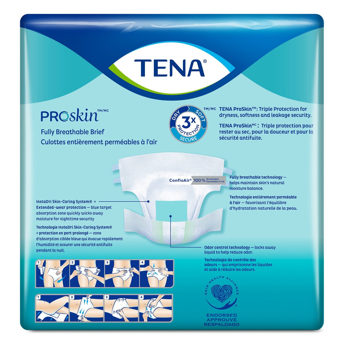 TENA ProSkin™ Super Unisex Adult Incontinence Brief X-Large Disposable Heavy Absorbency (628594_BG)