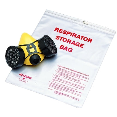 Allegro Respirator Storage Bag, For Half/Full Mask, Clear (037-2000)