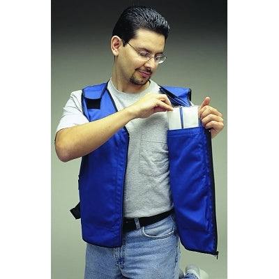 Allegro Standard Vest for Cooling Inserts, 2X-Large, Royal Blue, 100% Cotton (037-8413-05)