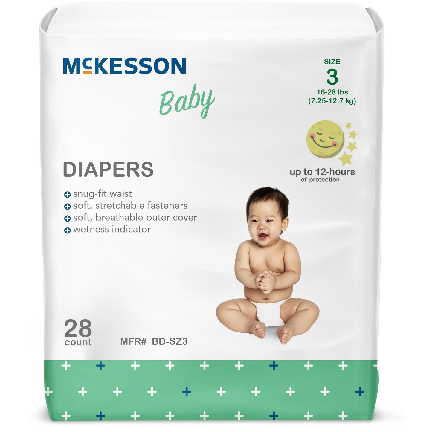 McKesson Unisex Baby Diaper Size 3 Disposable Heavy Absorbency (1144476_BG)