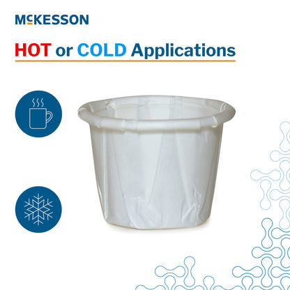 McKesson Souffle Cup 0.5 oz. White Paper Disposable (1251878_SL)