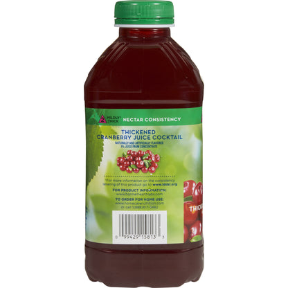 Thick & Easy® Thickened Beverage 46 oz. Bottle Cranberry Juice Cocktail Flavor Liquid IDDSI Level 2 Mildly Thick (797173_CS)