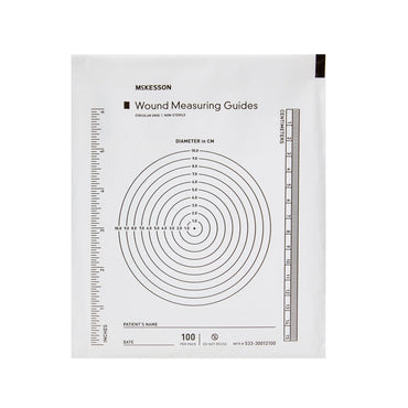 McKesson Wound Measuring Guide 5 X 7 Inch Clear Plastic NonSterile (580718_EA)