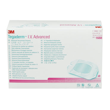 3M™ Tegaderm™ I.V. Dressing Film 4 X 4-3/4 Inch Sterile (764489_CS)