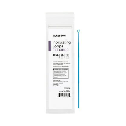 McKesson Inoculating Loop 10 µL High Impact Polystyrene Integrated Handle Sterile (1175309_BG)
