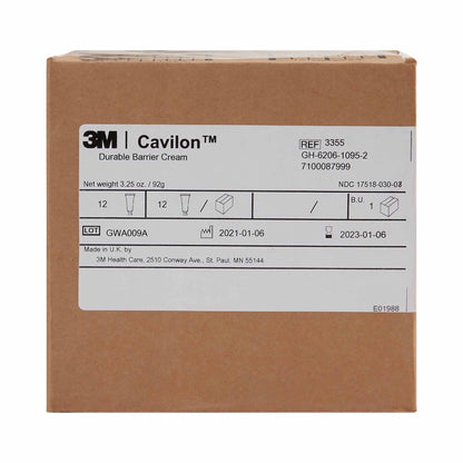 3M™ Cavilon™ Skin Protectant 3.25 oz. Tube Unscented Cream CHG Compatible (806588_CS)