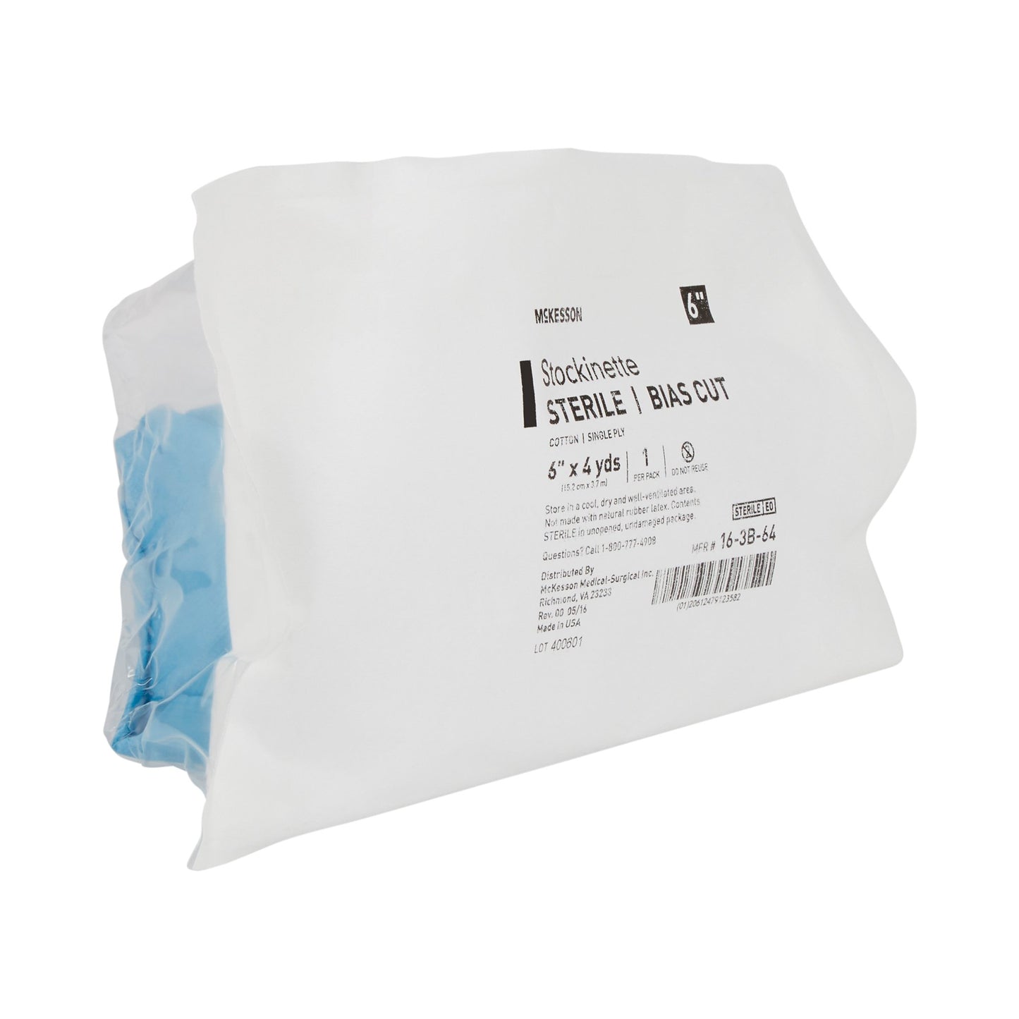 McKesson Bias Cut Stockinette Cotton 6 Inch X 4 Yard Size 6 Beige Sterile (457703_EA)