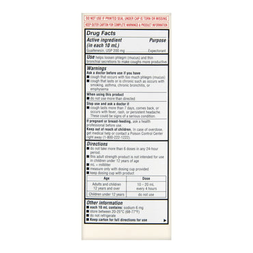 Foster & Thrive™ Cold and Cough Relief 200 mg / 5 mL Strength Syrup 4 oz. (1235073_EA)