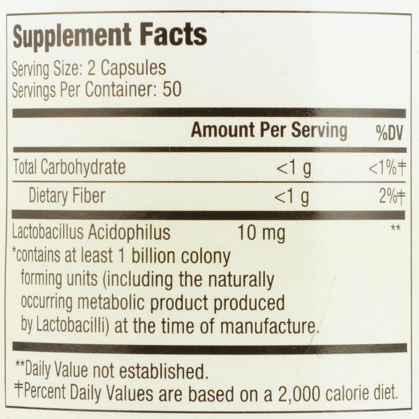 HEALTHSTAR® Probiotic Dietary Supplement 100 per Bottle Capsule (852556_CS)