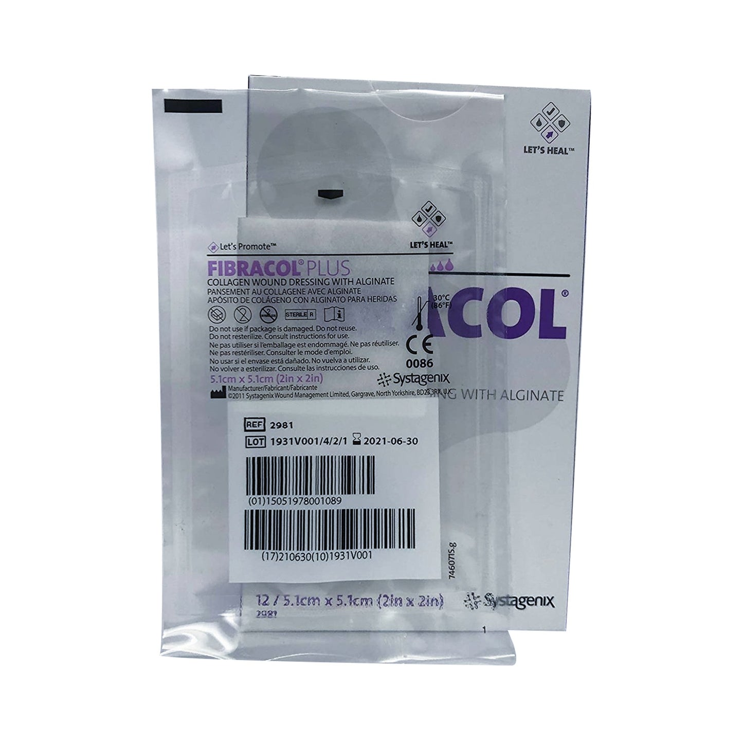 Fibracol™ Plus Collagen Dressing 2 X 2 Inch Square Sterile (368787_CS)