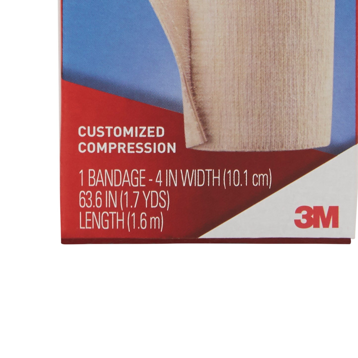3M™ ACE™ Elastic Bandage 4 Inch X 5.3 Foot Single Hook and Loop Closure Tan NonSterile Standard Compression (500545_EA)