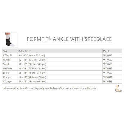 Ossur® FormFit® Ankle Brace with Speed Lace Medium Lace-Up / Figure-8 Strap Foot (889966_EA)