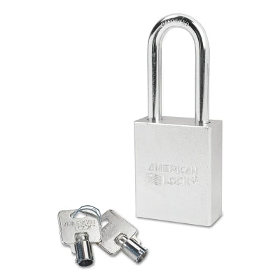 American Lock Steel Padlocks (Square Body w/Tubular Cylinder), 5/16 in Diam., 2 in Long (045-A7201)