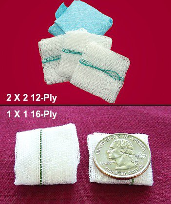 Fabco® ORS® Gauze Sponge 2 X 2 Inch 12-Ply Sterile X-Ray Detectable 10 per Pouch / CSR Wrapped (318074_PK)