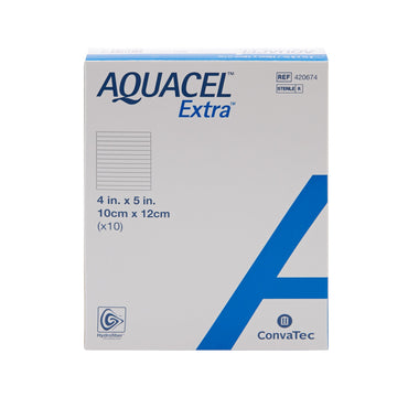 Aquacel® Extra™ Gelling Fiber Wound Dressing 4 X 5 Inch Rectangle Sterile (785799_EA)