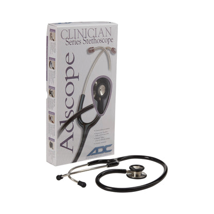 Adscope® 603 Clinician Stethoscope Black 1-Tube 22 Inch Tube Double Sided Chestpiece (363826_EA)