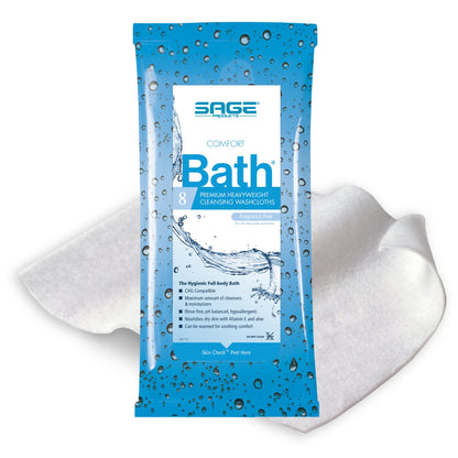 Comfort Bath® Rinse-Free Bath Wipe Soft Pack Unscented 8 Count (368225_CS)