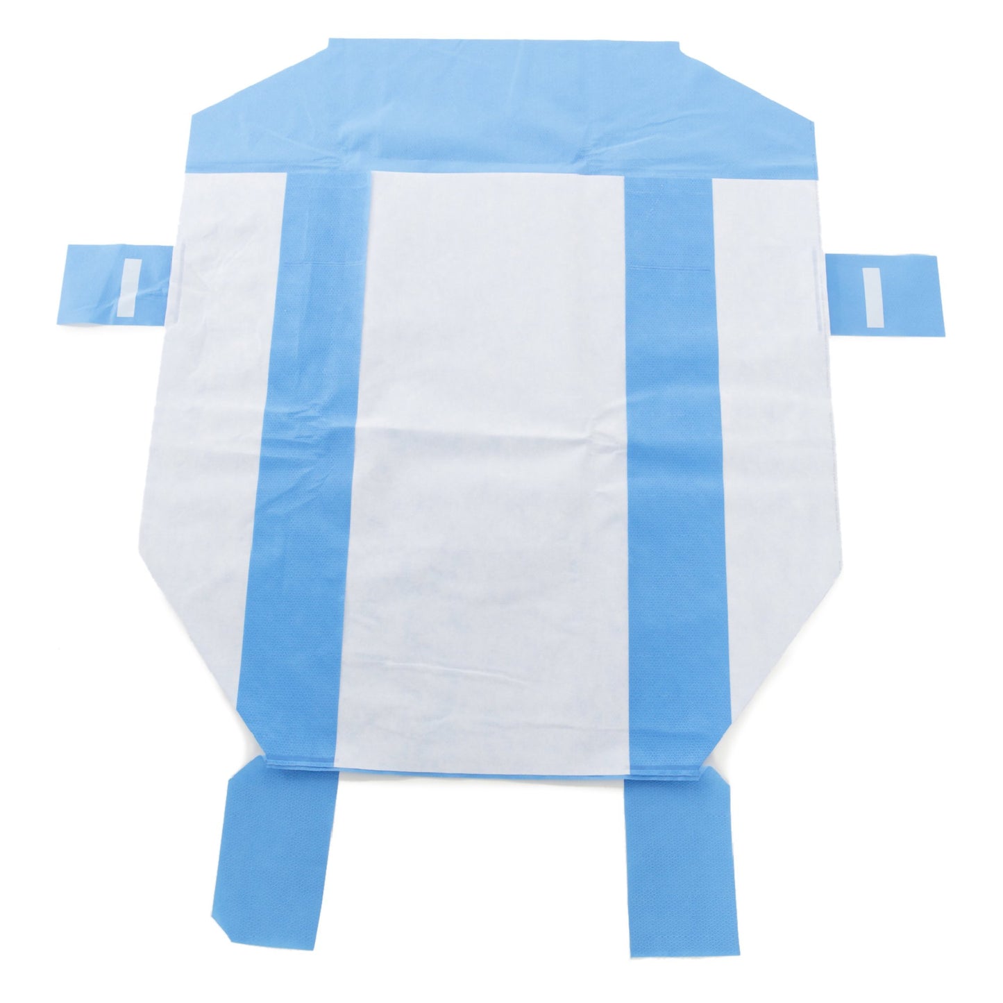 SMART-FOLD* H650 Sterilization Wrap White / Blue 40 X 55 Inch Dual Layer SMS Polypropylene Steam / EO Gas / Hydrogen Peroxide (832283_CS)