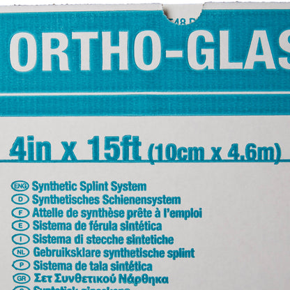 ORTHO-GLASS® Padded Splint Roll 4 Inch X 15 Foot Fiberglass White (282601_CS)