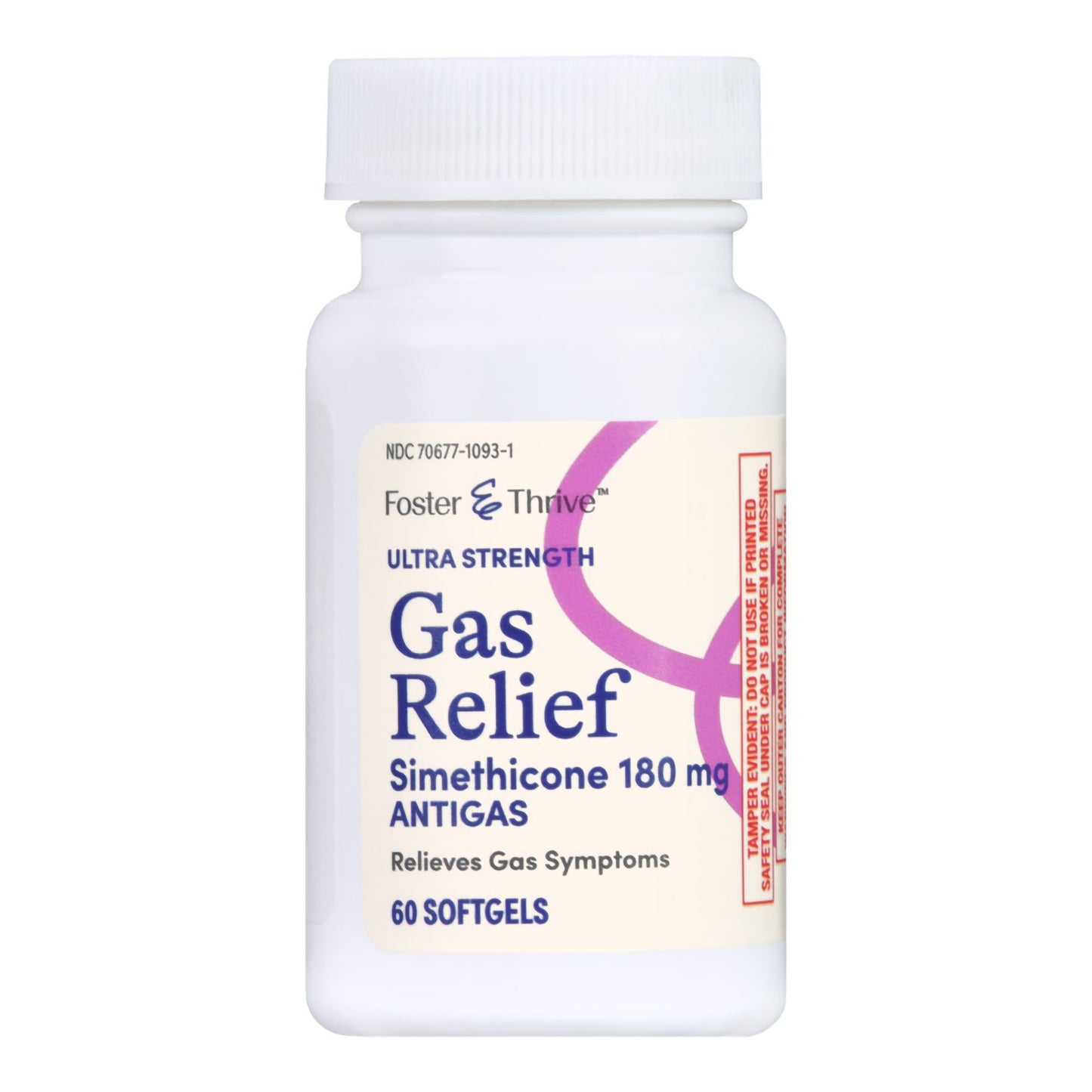 Foster & Thrive™ Gas Relief 180 mg Strength Softgel 60 per Bottle (1235087_BT)