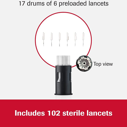 Accu-Chek® Lancet for Lancing Device Non-Safety Twist Off Cap Multiple Sites (820615_CS)
