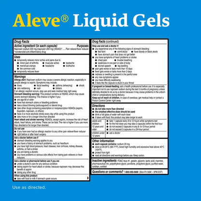 Aleve® Pain Relief 220 mg Strength Naproxen Sodium Capsule (1229957_BT)